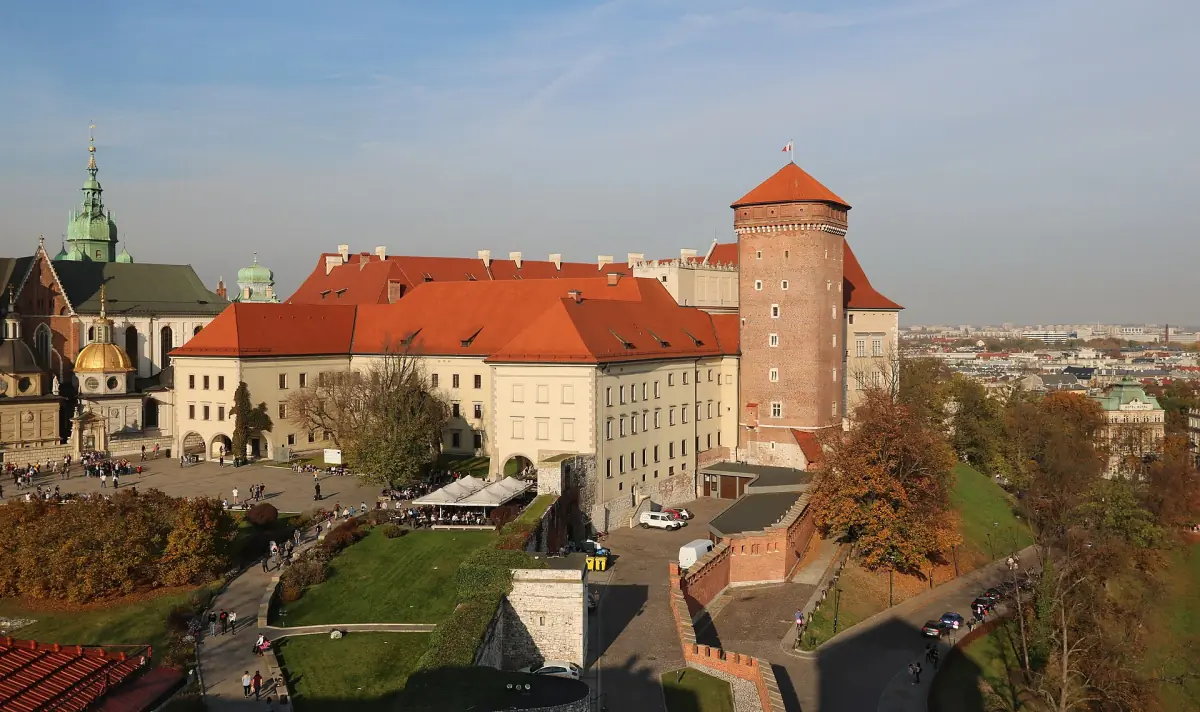 Wawel Castle from the Sandomierz Tower