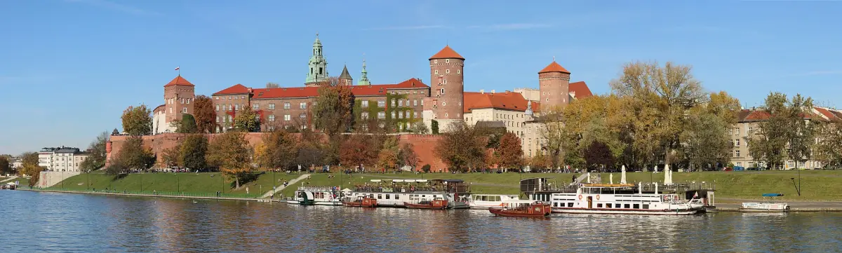 Wawel Castle seen across the Vistula